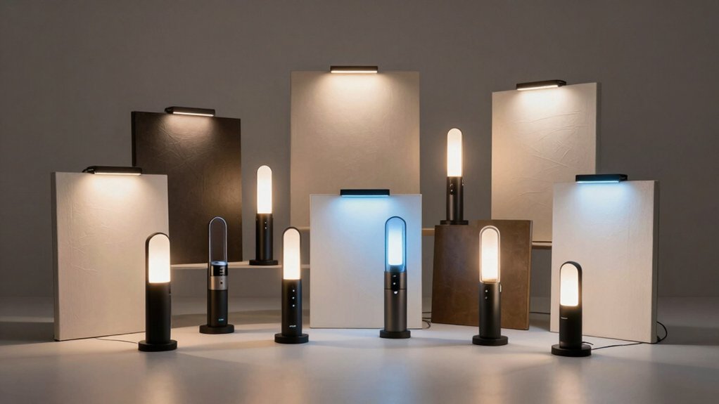 cordless lighting highlights artwork details