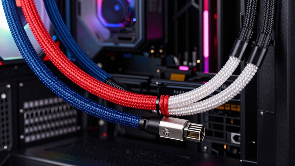 custom sleeved cable factors gauge connectors sleeving durability