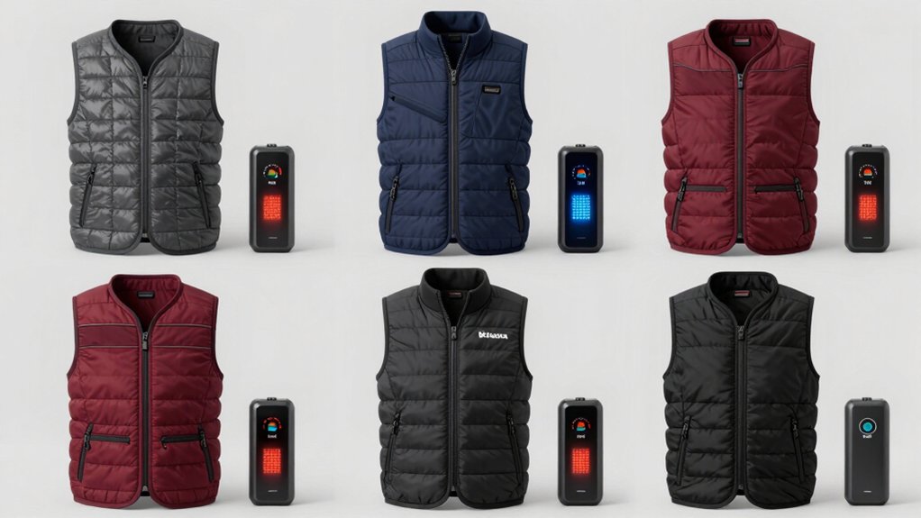 eight heated vest battery packs