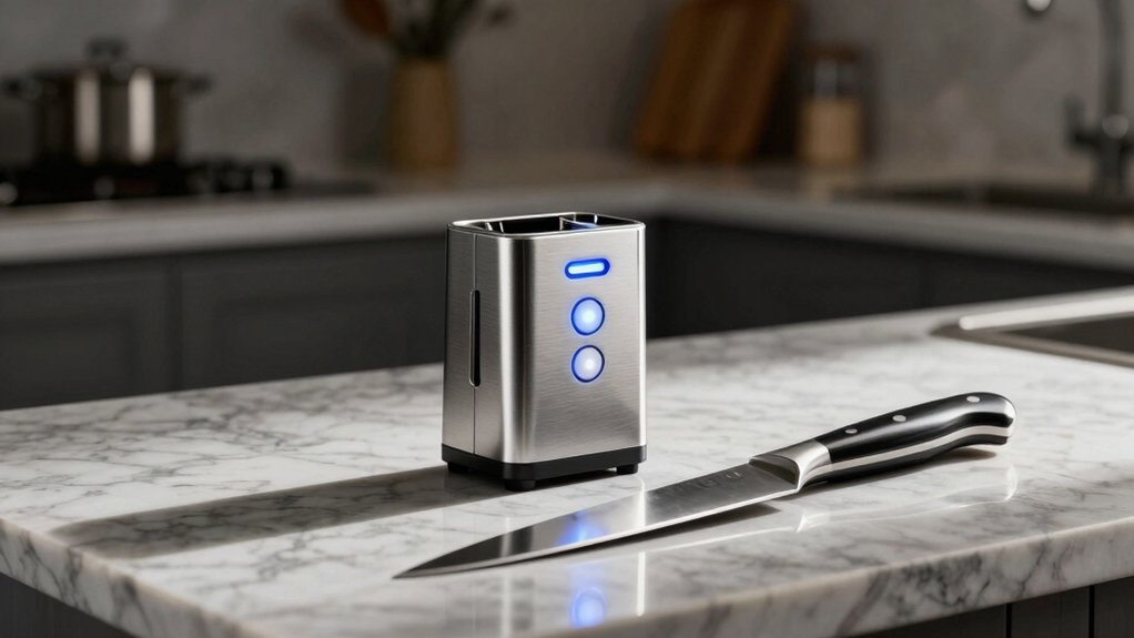 electric kitchen knife sharpener works consistently