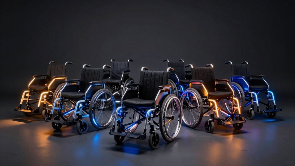 electric wheelchair led light safety