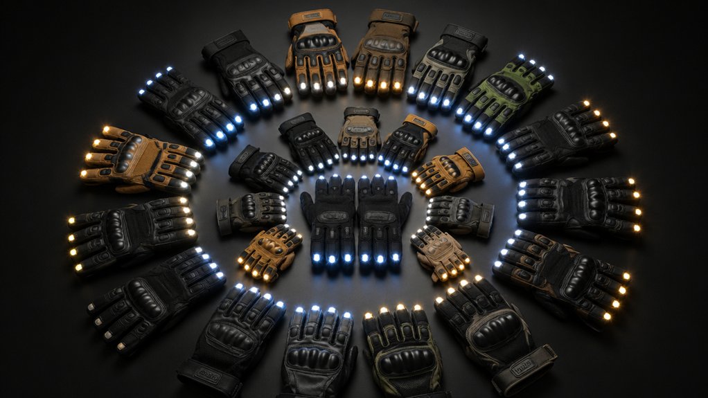 fingertip flashlight gloves list