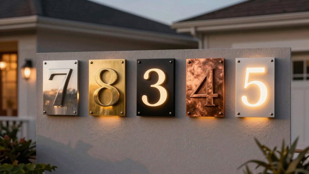 five best solar address numbers illuminate curb appeal