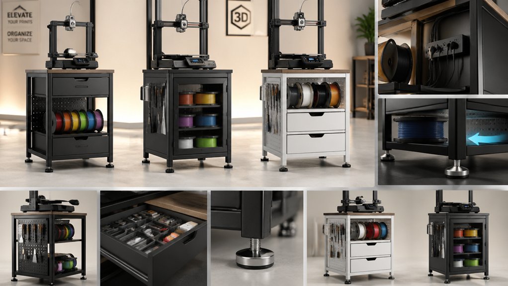 five factor printer stand considerations