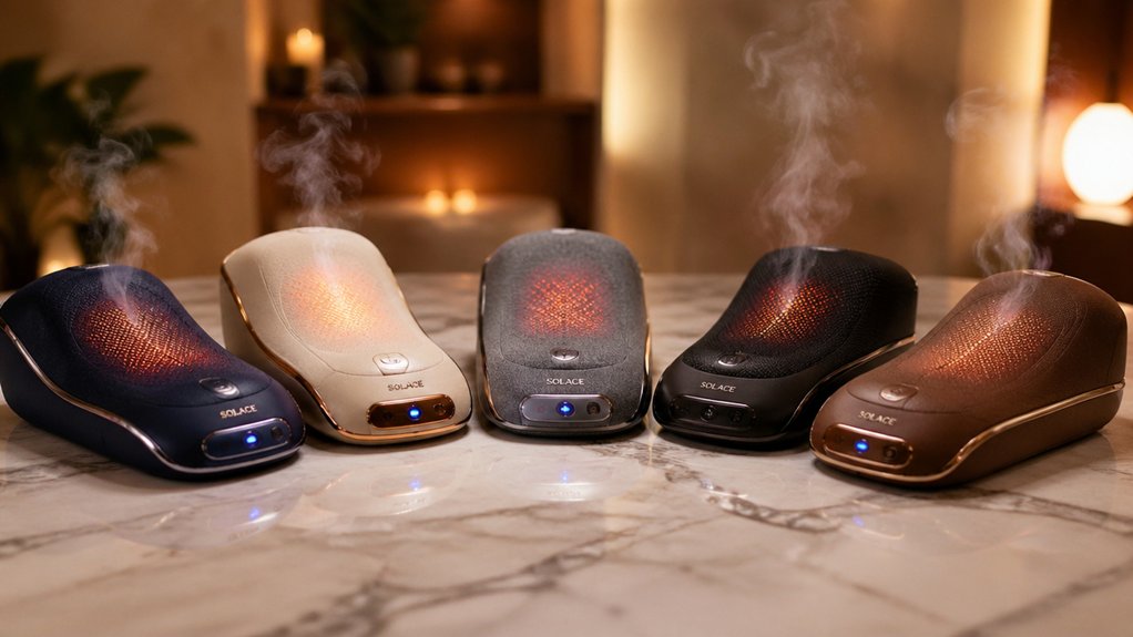 five jaw massager heating pads tension relief