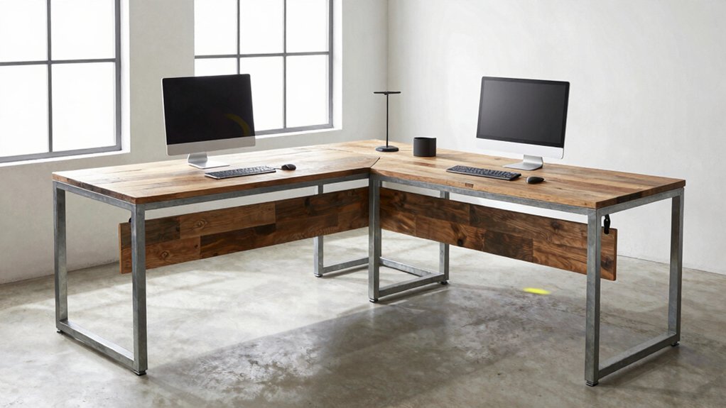 five key factors for l shaped industrial desk setup