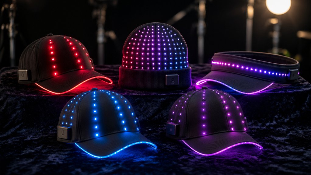 five key programmable led hat factors