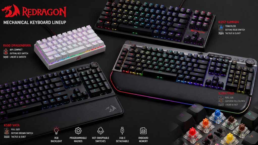 five key redragon keyboard factors