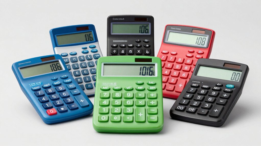 five large button calculators simplify math