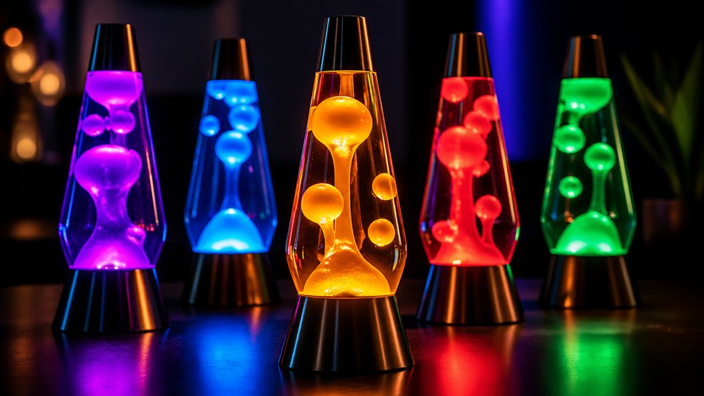five led lava lamps mood setters