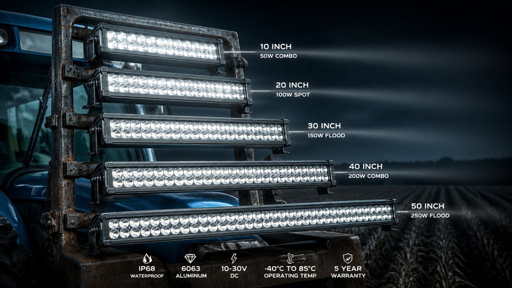 five led light bars for tractors