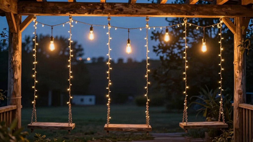 five porch swing lights transform space