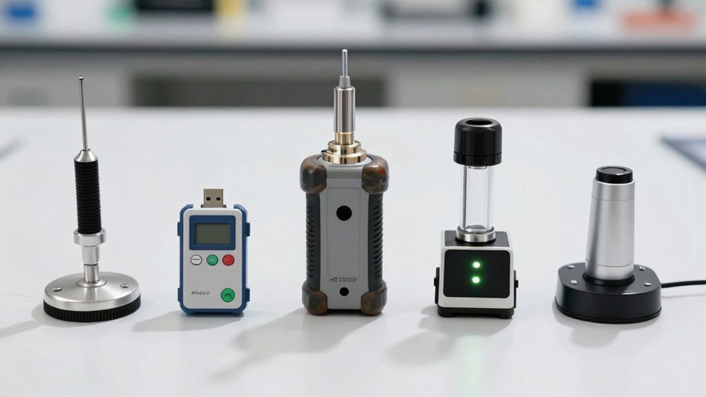 five portable spectrometers used daily