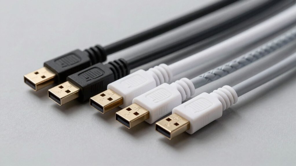 four usb printer cables durable