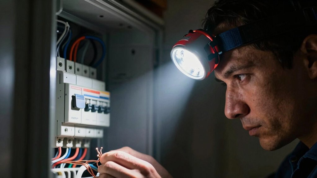 handlamp features for electrical work