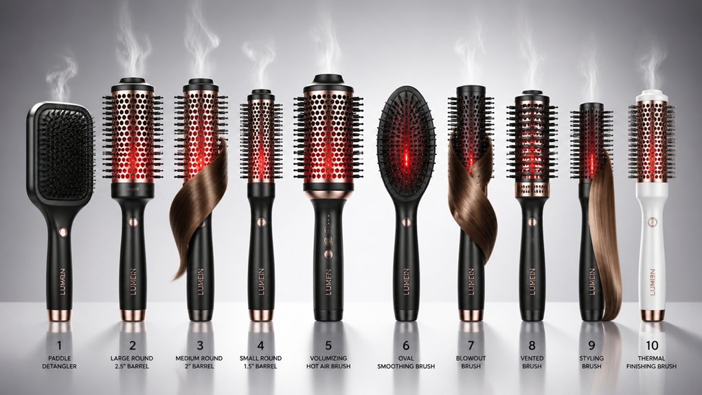 infrared hair brush frizz solution