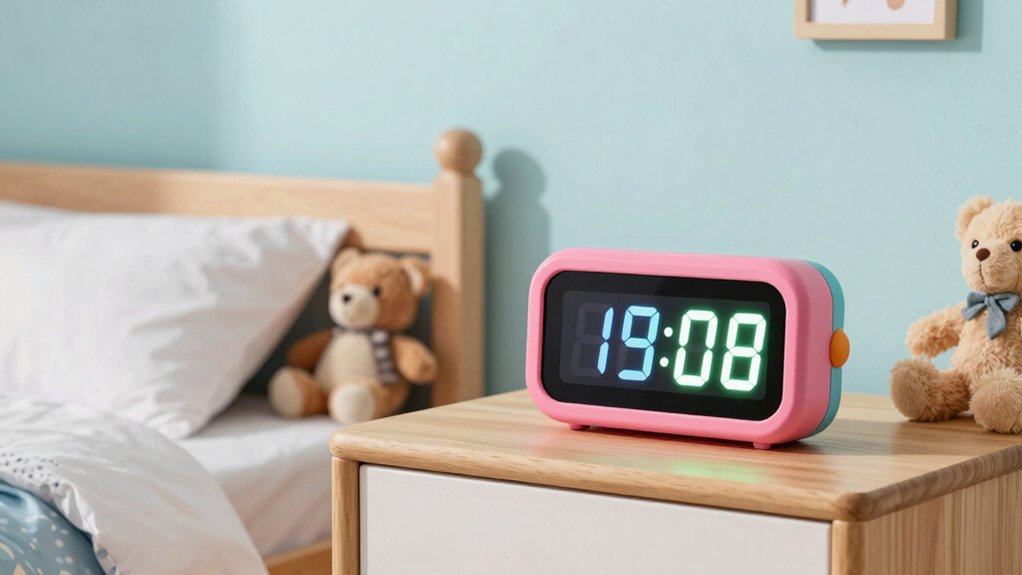 large readable display adjustable alarm dimmable brightness