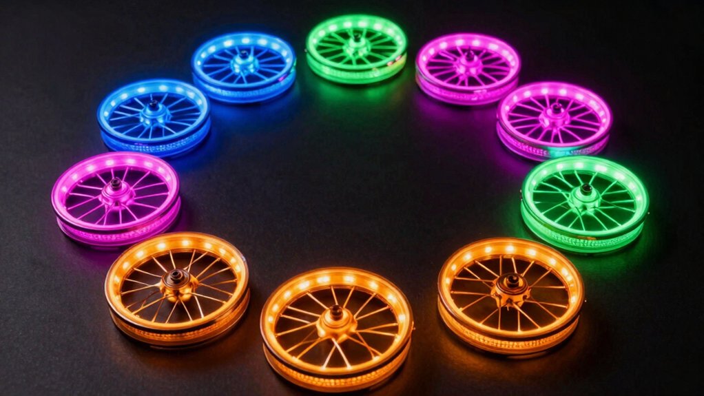 led bike wheel lights showcase visibility