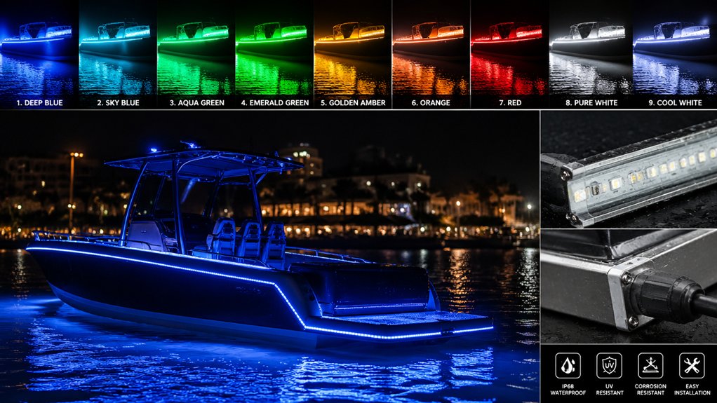 led boat waterproof strip lights