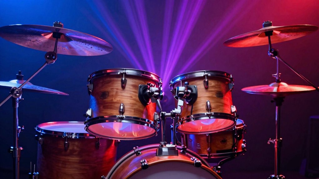 led drum lighting considerations brightness color power mounting