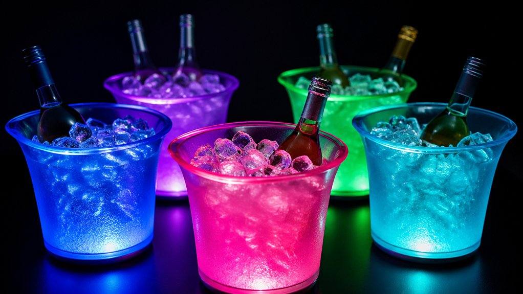 led glowing ice bucket contenders
