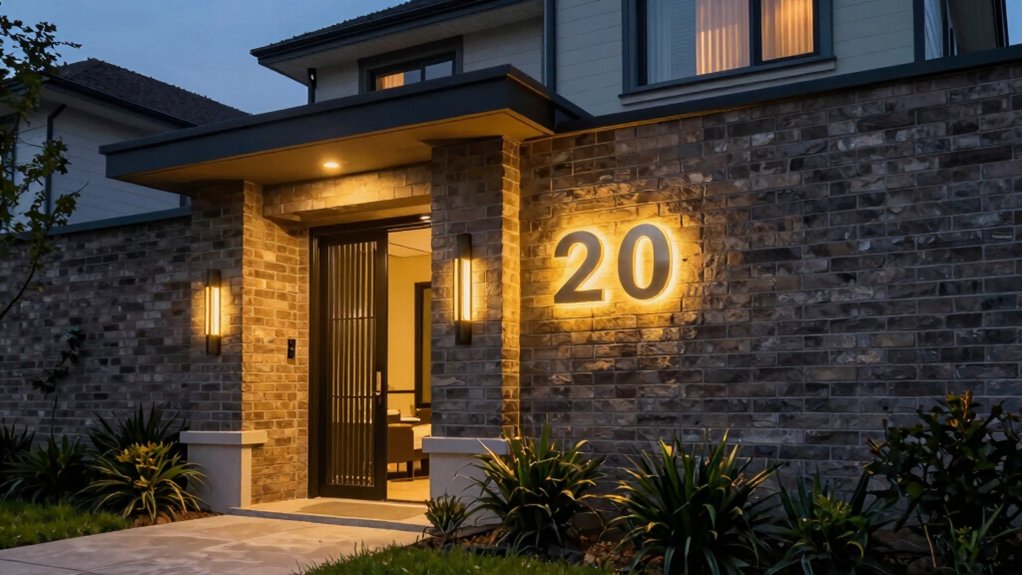 led house numbers power install brightness visibility