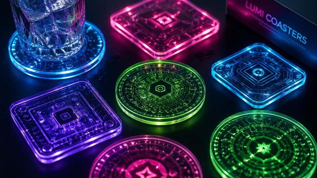 led light up coaster collection