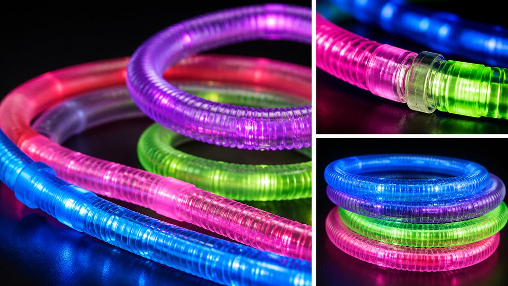 led light up pop tubes safety quantity modes durability