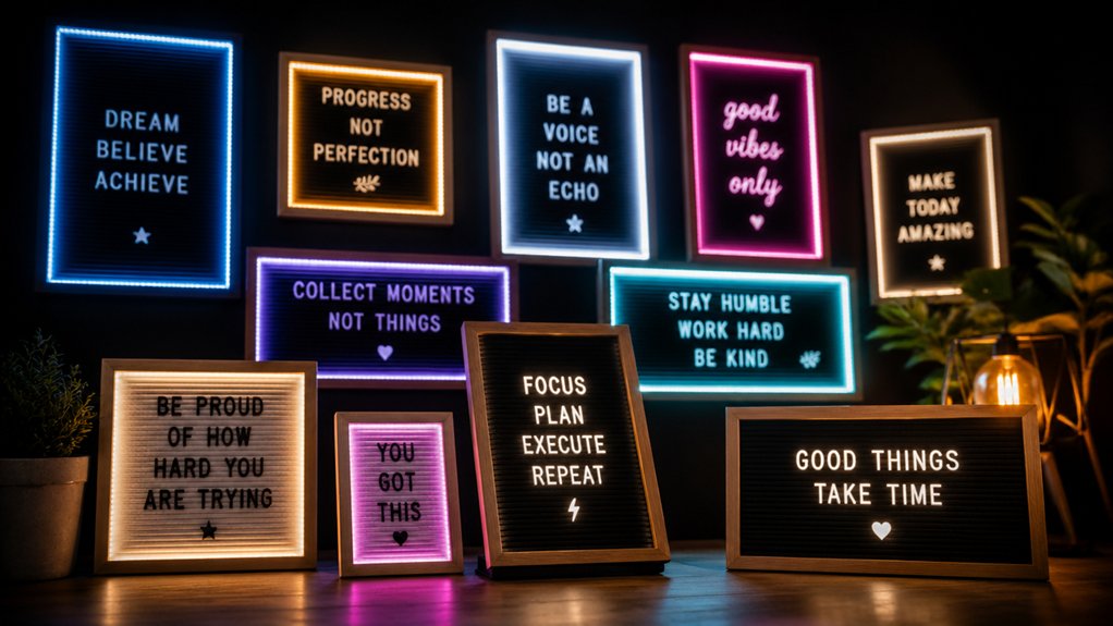 led lit felt letter boards