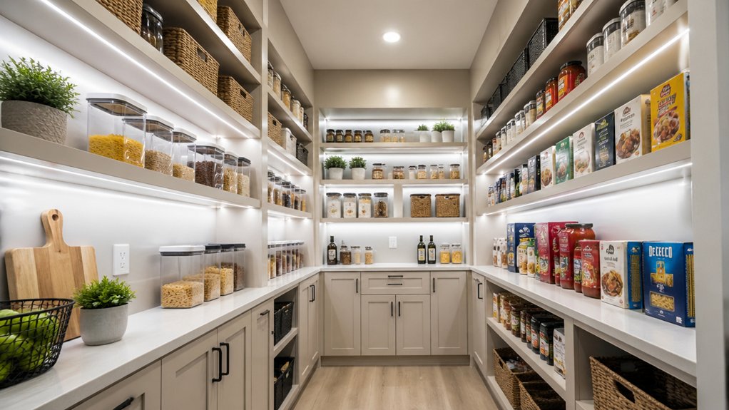 led pantry lighting considerations brightness motion power dimming