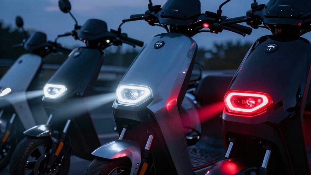 led scooter light features and options
