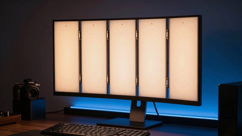 light behind monitor reduces strain