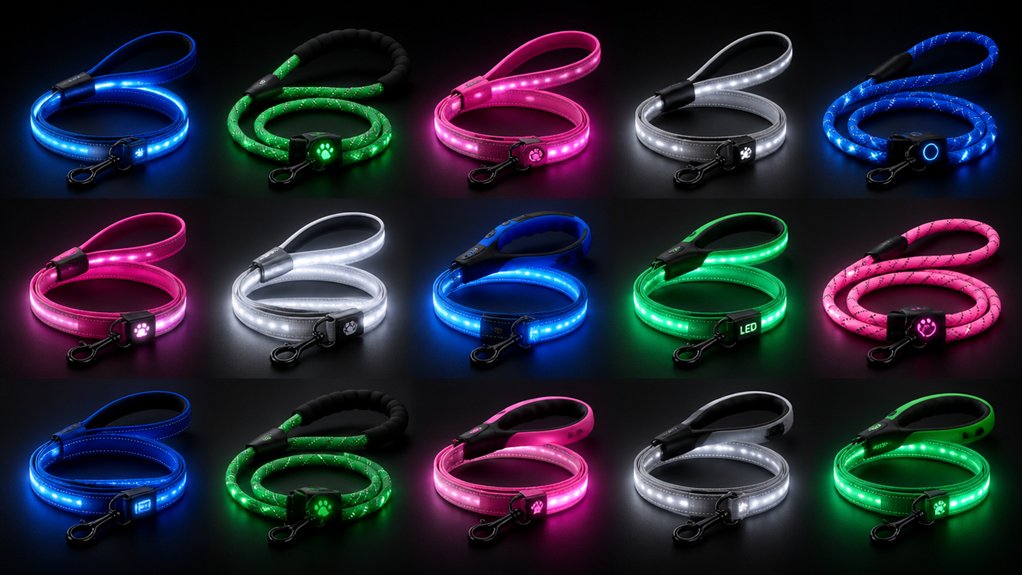 light up led dog leashes