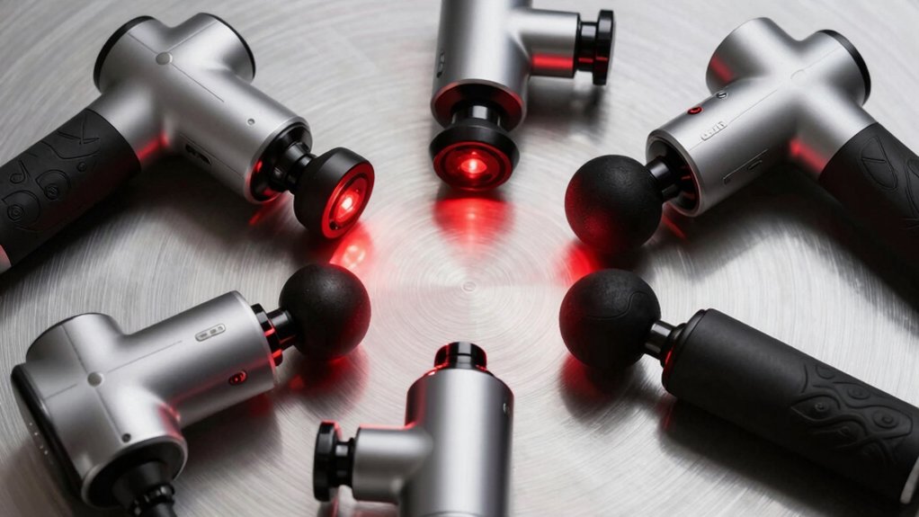 massage guns with red light therapy