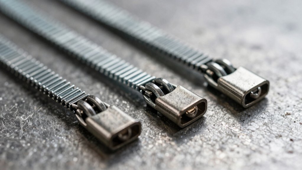 metal zip ties material temperature load environment