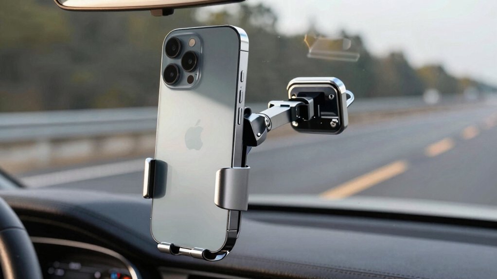 mirror compatible adjustable phone holder requirements