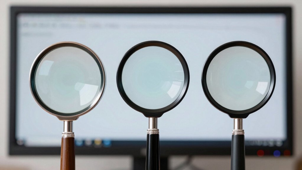 monitor magnifiers size magnification material adjustability