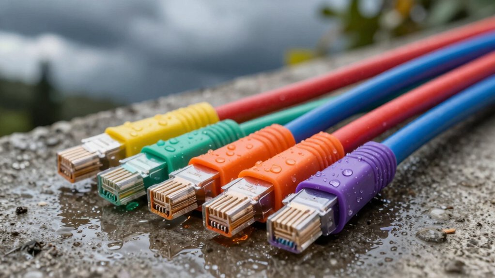 outdoor rated cat6 cables for weather durability