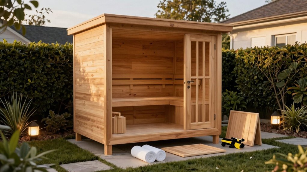 outdoor sauna kit selection considerations