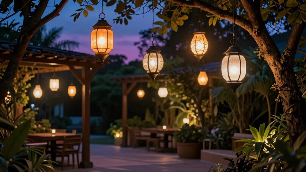 outdoor solar hanging lights roundup