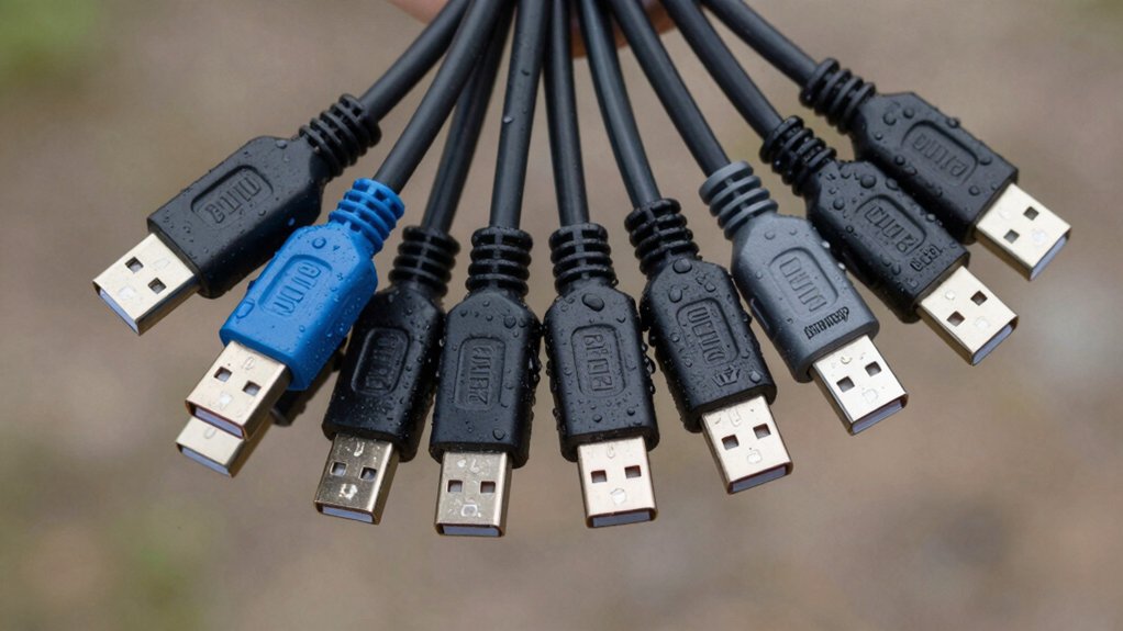 outdoor usb c cables that stay dry