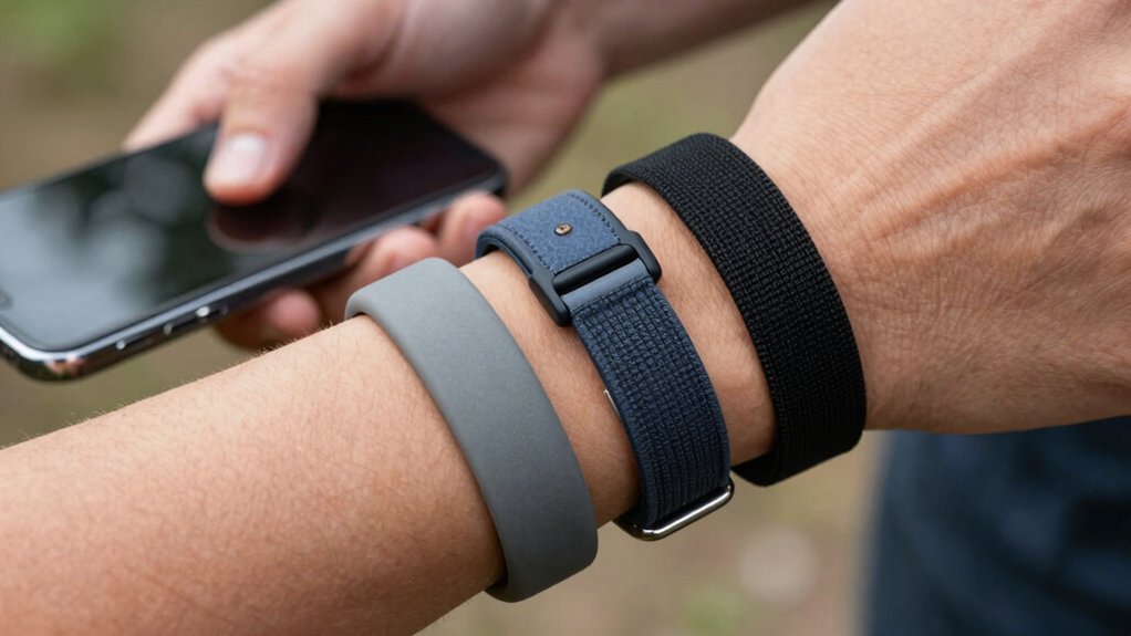phone wrist band fit material attachment angles