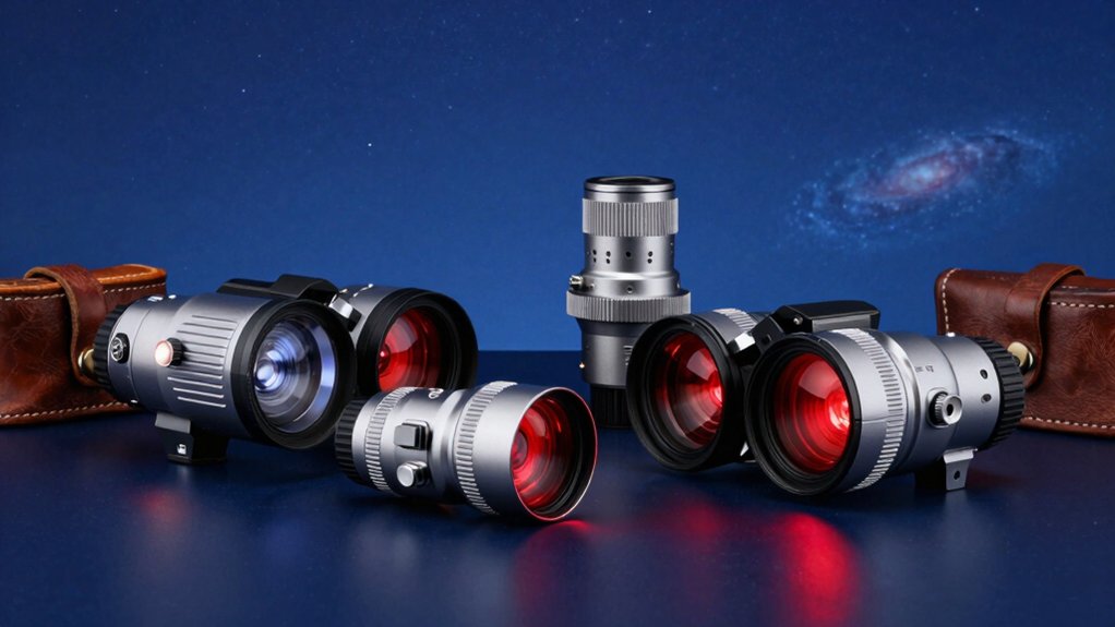 red light headlamp with adjustable brightness and lasting battery