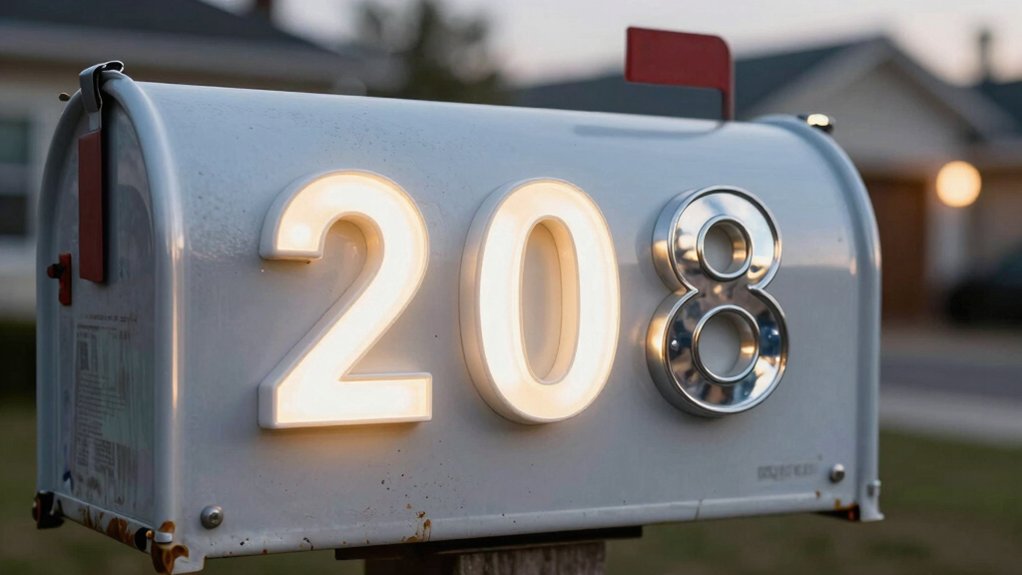 reflective mailbox numbers criteria