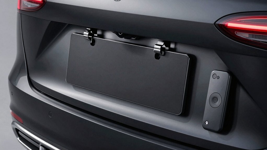 remote controlled license plate hider range install durability materials