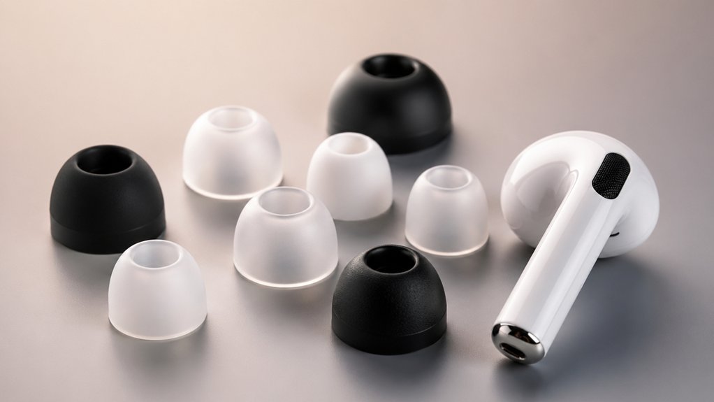 replacement earbud tips compatibility materials sizes isolation durability