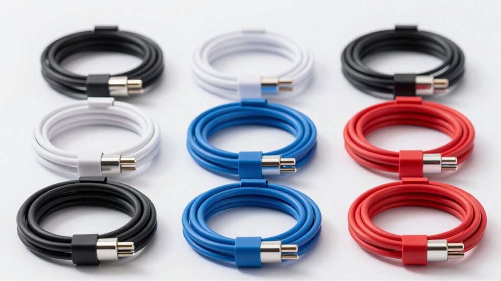 retractable cables keep organized