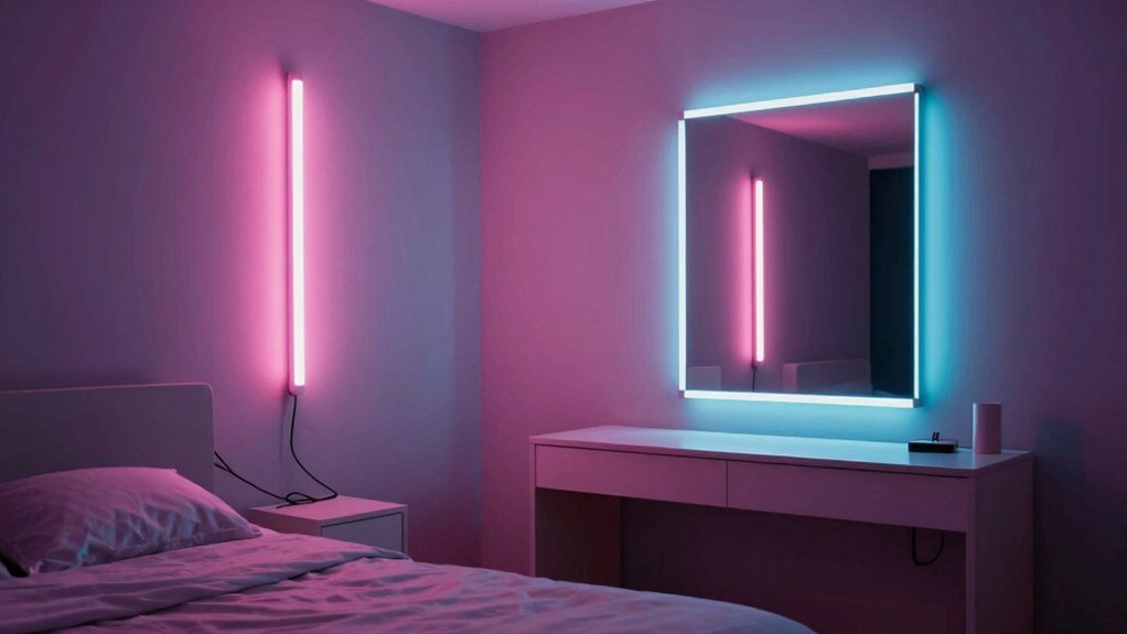 room neon lighting considerations size power control