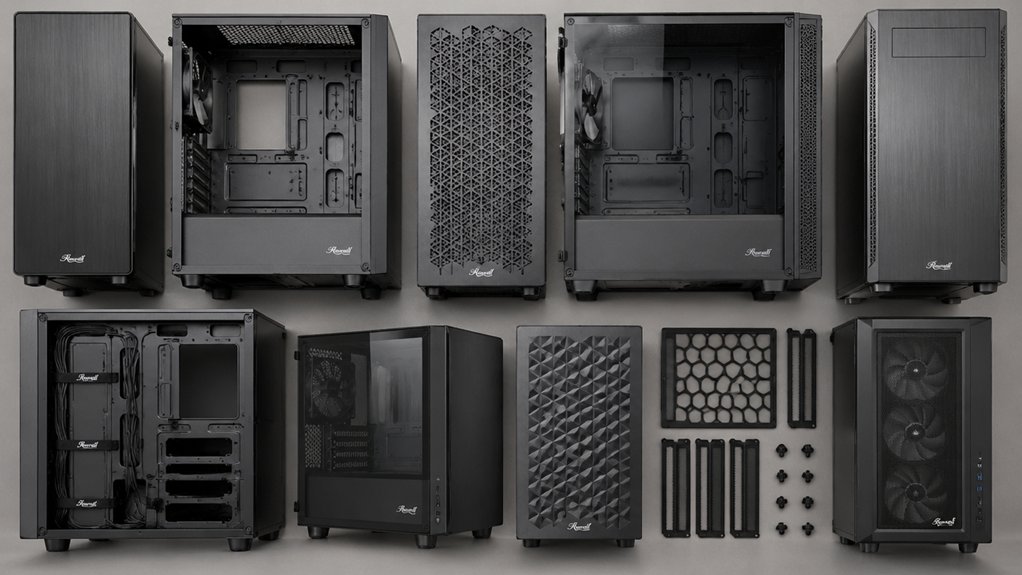 rosewill case form cooling drives cables slots