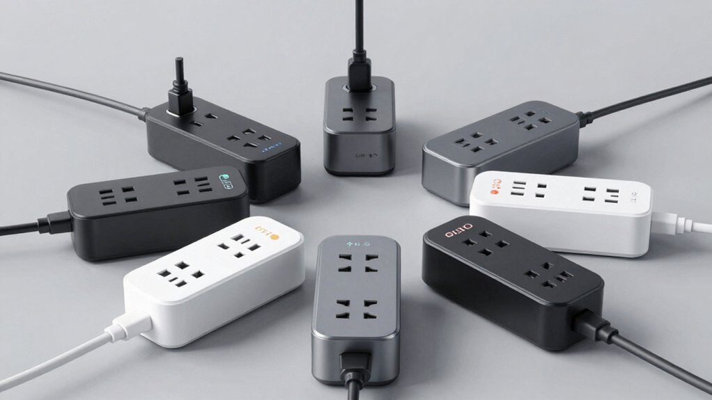 rotating plug power strip surge protectors